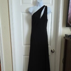 Lulu's Chic Black One-Shoulder Dress